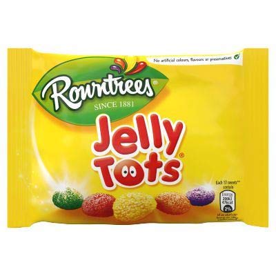 Jelly Tots Gelee-Fruchtgummi-Mischung in Tropfenform - 42g - 6er-Packung von Jelly Tots