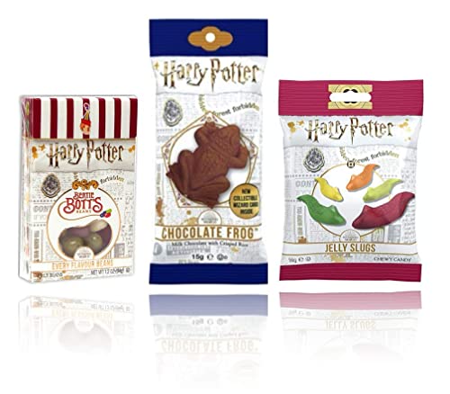 Harry Potter Jelly Belly Bertie Botts Box, Schokofrosch und Slugs von Jelly Belly