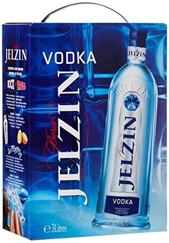 Jelzin - Französischer Vodka aus den Nordvogesen - 37.5% Vol - Großpackungen 3 Liter - Wodka Bag in Box (1 x 3 l) von Pure Divine