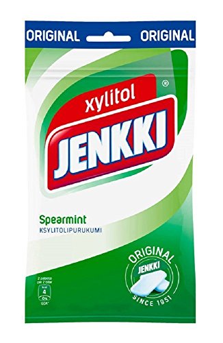 Jenkki Spearmint - Original - Finnisch - Xylitol - Kaugummi - Beutel 100g von Jenkki Chewing Gum