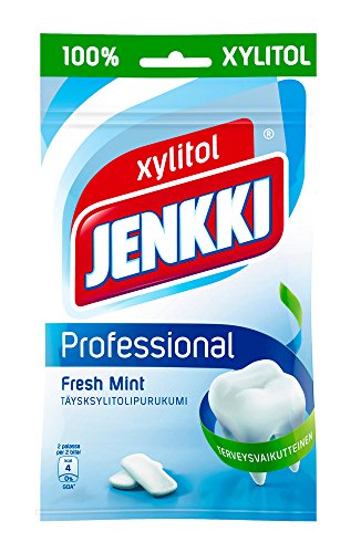 Jenkki Professional Fresh Mint 100% Xylitol Kaugummi Beutel (Finnland) von Jenkki