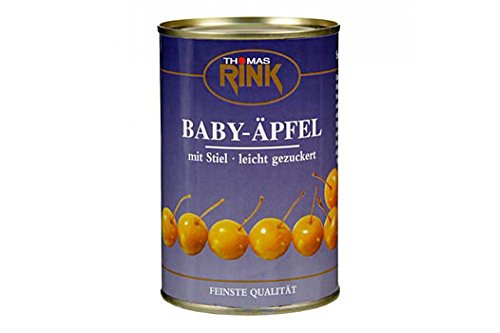 Baby-Äpfel, leicht gezuckert, mit Stiel, 425g Baby-Äpfel, leicht gezuckert, mit Stiel, 425g von Jens Thiele GmbH