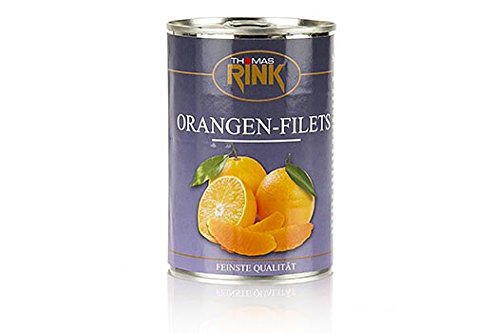 Orangen-Filets - kalibrierte Segmente, leicht gezuckert, 425g Orangen-Filets - kalibrierte Segmente, leicht gezuckert, 425g von Jens Thiele GmbH
