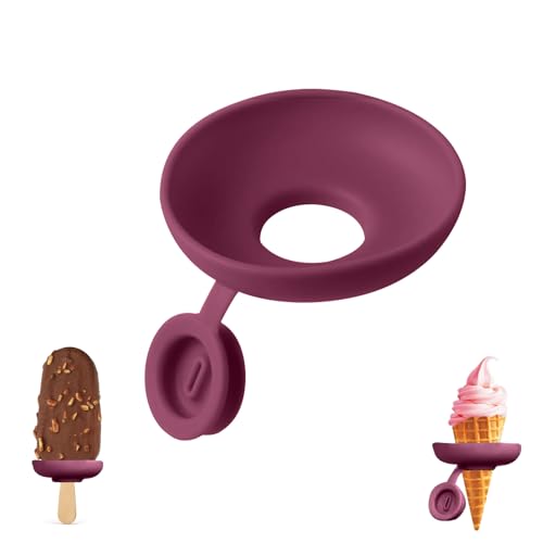 Jenshhch Eis Am Stiel-Halter Silikon Eishalterung Für Kinder Und Erwachsene Wiederverwendbarer Eisstielhalter Mit Drip Catcher Für Zuhause Reisen Sommerpartys (B) von Jenshhch