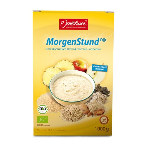 P. Jentschura MorgenStund basischer Hirse Buchweizen Brei basen Frühstück für den leichten Start in den Tag, 1000 g von P. Jentschura