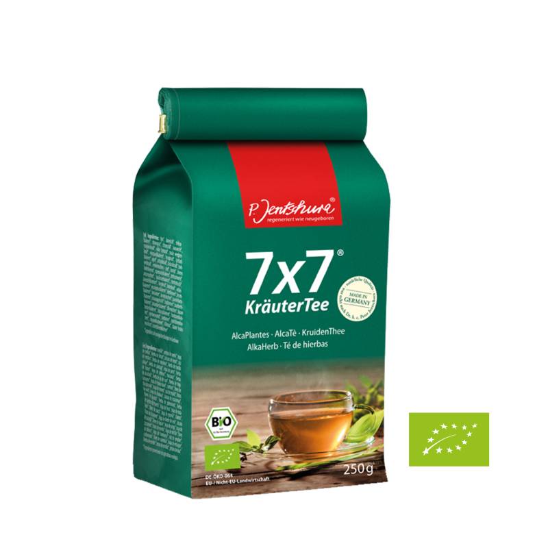 Jentschura: 7x7 Kräutertee BIO 250 g in Bioqualität - heiß und kalt ein echter Genuss - vegan - Jentschura von Jentschura