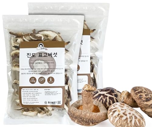 ANOGNAM Getrocknete Shiitake Pilze in Scheiben 100g x 2er Set | Intensives Umami-Aroma | Wiederverschließbar | Vielseitig für Suppen, Eintöpfe & Wok-Gerichte von JeollaNamdo THE KITCHEN OF KOREA