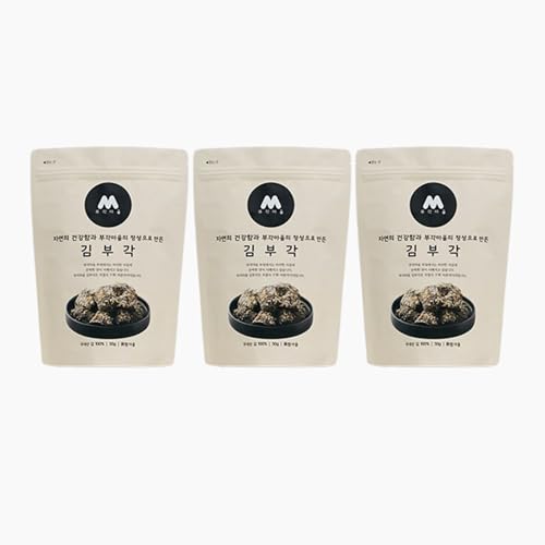 BUGAGMAEUL Fried Seaweed Chips 3er Set | Premium Seetangchips aus Naju | Algensanck | Traditionell handgemacht | Vielseitig & Gesund | Frei von künstlichen Zusätzen von JeollaNamdo THE KITCHEN OF KOREA