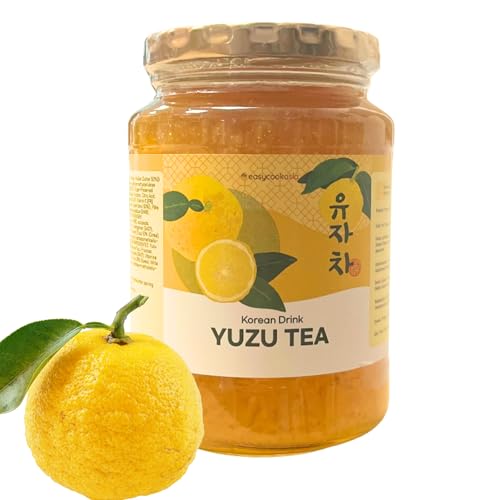 EasyCookAsia Korean Drink – Yuzu Tea | Fruchtig, süß & zitronig | Mit Vitamin C | Für Tee, Limonade, Cocktail & Dessert | Asiatische Teekultur erleben (500g) von JeollaNamdo THE KITCHEN OF KOREA