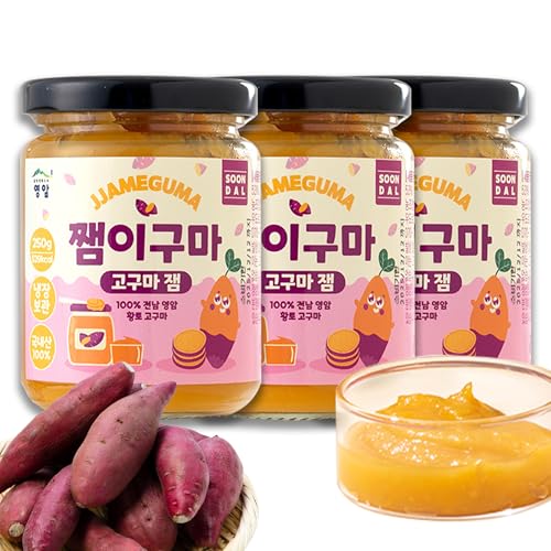 JJAMEGUMA Süßkartoffel-Aufstrich 250g x 3er | Natürlich süß, vegan & ohne Zusatzstoffe | Koreanische Dessert-Inspiration mit Ballaststoffen & Beta-Carotin | Ideal für Brot, Joghurt, Pancakes & mehr JJAMEGUMA Süßkartoffel-Aufstrich 250g x 3er | Natürlich süß, vegan & ohne Zusatzstoffe | Koreanische Dessert-Inspiration mit Ballaststoffen & Beta-Carotin | Ideal für Brot, Joghurt, Pancakes & mehr von JeollaNamdo THE KITCHEN OF KOREA