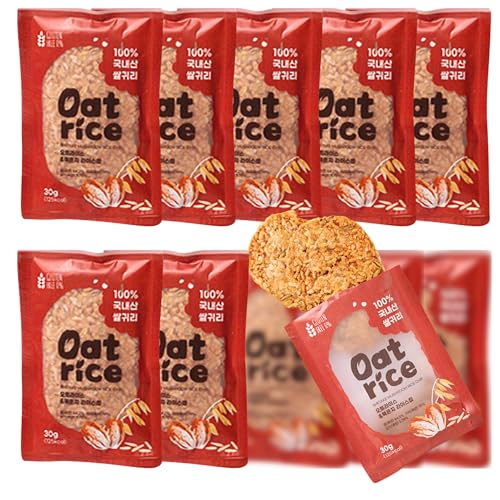 OatRice Koreanische Reischips 450g (15 x 30g) | Kimchi- oder Shiitake-Geschmack | Glutenfrei, ohne Zuckerzusatz & ohne Zusatzstoffe | für Suppe, Snack & Frühstück (450g(15x30g), Kimchi-Geschmack) von JeollaNamdo THE KITCHEN OF KOREA