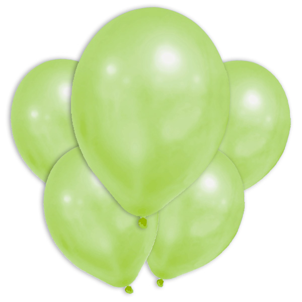 Grüne Metallic-Ballons, 8 Stk., 20cm von Procos