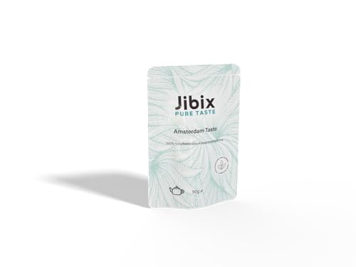 Jibix Pure Taste Tee Refill Nachfüll Packung 90 Gramm Eibisch, Himbeerblätter, Salbei, Minze Kräutertee 100% naturbelassen von Jibix Pure Taste