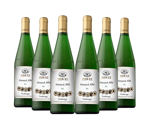 Jidvei | TRADITIONAL Feteasca Alba - Vin Alb Sec | Weißwein trocken aus Rumänien | Weinpaket 6 x 0,75 L D.O.C. von Jidvei