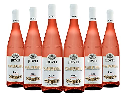 Jidvei | TRADITIONAL Roze Demidulce | Roséwein lieblich aus Rumänien | Weinpaket 6 x 0,75 L D.O.C. von Jidvei