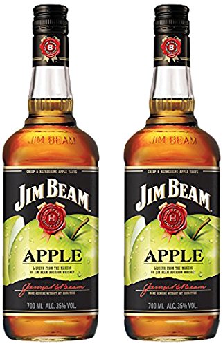 Jim Beam Apfel Likör Bourbon Whiskey (2 x 0.7 l) von Jim Beam