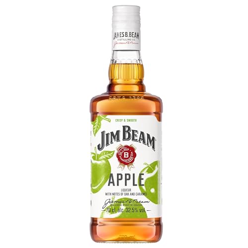 Jim Beam Apple | Kentucky Straight Bourbon Whiskey vermählt mit fruchtigen Apfelgeschmack | 32.5% Vol. | 700ml von Jim Beam