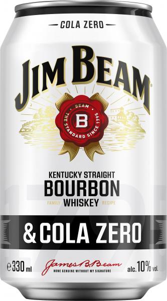 Jim Beam Bourbon Whiskey & Cola Zero (Einweg) von Jim Beam