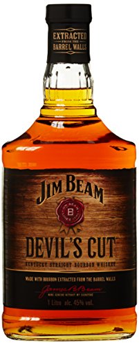 Jim Beam Devil's Cut | Kentucky Straight Bourbon Whiskey | robuster Geschmack mit intensiven Eichen- und Vanillenoten | 45% Vol. | 1l von Jim Beam