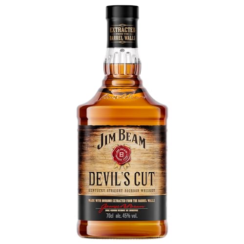 Jim Beam Devil's Cut | Kentucky Straight Bourbon Whiskey | robuster Geschmack mit intensiven Eichen- und Vanillenoten | 45% Vol. | 700ml von Jim Beam
