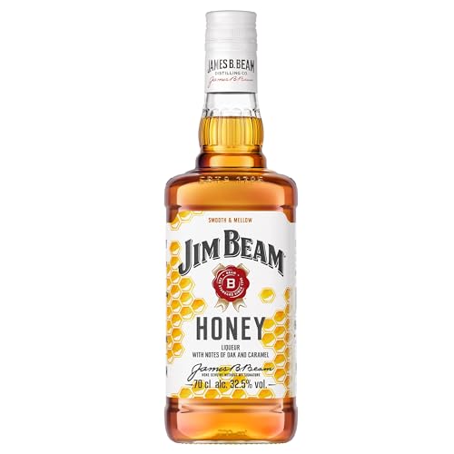 Jim Beam Honey | Bourbon Whiskey mit Honig-Likör | intensiver und süßer Geschmack | 32.5% Vol. | 700ml (Die Verpackung kann variieren) von Jim Beam