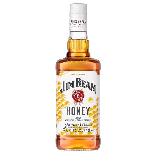 Jim Beam Honey | Bourbon Whiskey mit Honig-Likör | intensiver und süßer Geschmack | 32.5% Vol. | 700ml (Die Verpackung kann variieren) von Jim Beam