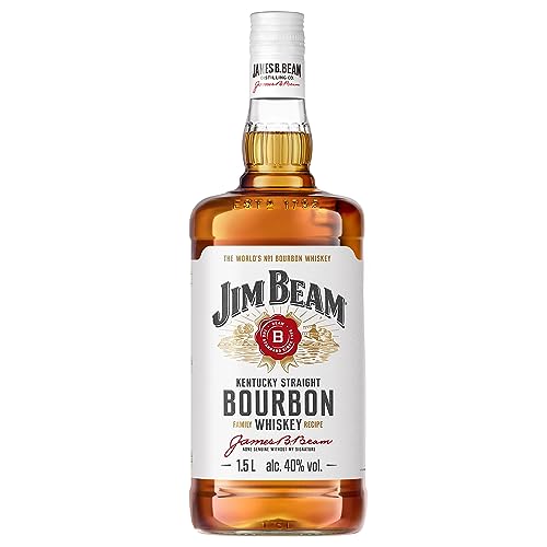 Jim Beam White | Kentucky Straight Bourbon Whiskey | vollmundiger und milder Geschmack | 40% Vol. | 1,5l von Jim Beam