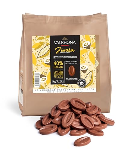 VALRHONA - Sack 1 kg Jivara 40% - Milchschokolade - Sack Bohnen - 1kg von VALRHONA