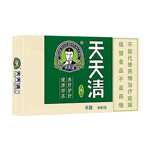 Leberreinigungstee, 6 Beutel Orangic zur Unterstützung des Lebertrinkens, Tiantian Clearing Tea, natürlicher und zusatzfreier Tee für Menschen mit schlechten Lebensgewohnheiten, täglich nährender Lebe von Joberio