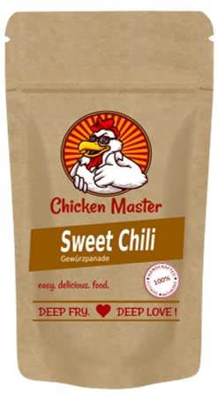Chicken Master Sweet Chili - Angenehm scharfe Gewürzpanade, Geflügelgewürz. Paniermischung für Geflügel. Marinade, Gewürzmischung für Hähnchen. Mit Maismehl, für goldbraune Farbe! von Joe's Originals