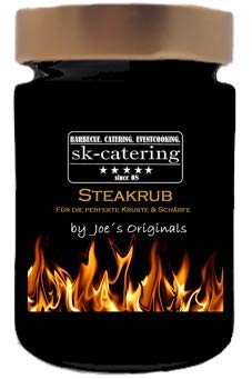 sk-Catering Steak Gewürz vom Deutschen Grill und BBQ Meister - Steak Rub zur Veredelung, 95g mit einer feinen Chilinote von Joe's Originals