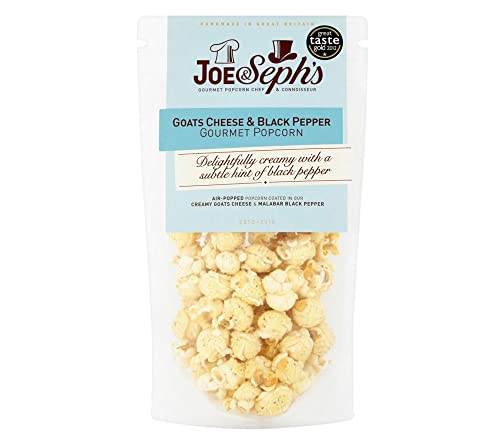 Joe & Seph's - French Goats Cheese & Malabar Black Pepper Popcorn - 90g (Pack of 3) von Joe & Sephs
