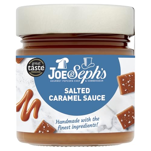 Joe & Seph's Salted Caramel Dessert Sauce, Handgemacht in UK, Glutenfrei, Geeignet für Vegetarier, zum Backen, als Eiscreme Toppings, für Kuchen-Dips - 230 g Joe & Seph's Salted Caramel Dessert Sauce, Handgemacht in UK, Glutenfrei, Geeignet für Vegetarier, zum Backen, als Eiscreme Toppings, für Kuchen-Dips - 230 g von Joe & Sephs