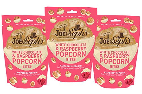 Joe & Seph's White Chocolate & Raspberry Popcorn Bites 3 Pack - Chocolate Popcorn 63g von Joe & Sephs