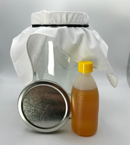 Essigmutter Starter Set für Weißwein, Gärtopf mit Deckel und Tuch, Selbstherstellung von Essig 6-teilig Essigmutter Starter Set für Weißwein, Gärtopf mit Deckel und Tuch, Selbstherstellung von Essig 6-teilig von Joenos