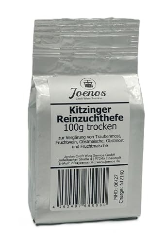 Joenos Kitzinger Reinzuchthefe, 100g, Exclusiv Handel Trocken, für Traubenmost und Fruchtwein Joenos Kitzinger Reinzuchthefe, 100g, Exclusiv Handel Trocken, für Traubenmost und Fruchtwein von Joenos