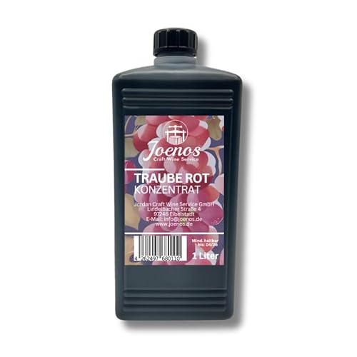 Joenos Traube Rot Fruchtsaft-Konzentrat, 1 Liter, für Wein, Bowle und Speiseeis Joenos Traube Rot Fruchtsaft-Konzentrat, 1 Liter, für Wein, Bowle und Speiseeis von Joenos