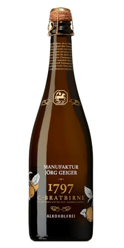 Jörg Geiger Birnenschaumwein von der Champagner Bratbirne, alkoholfrei, 750 ml von Jörg Geiger