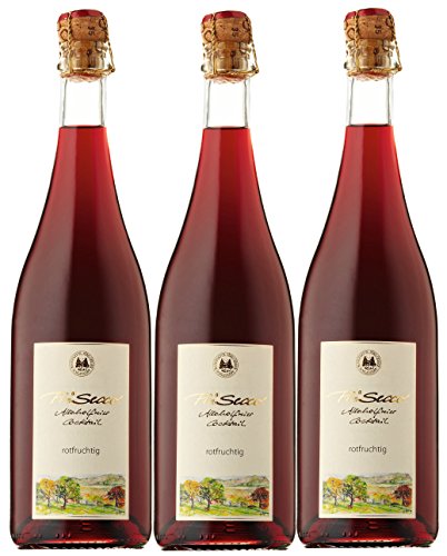 Prisecco alkoholfrei rotfruchtig- Manufaktur Jörg Geiger - 0,75 l - 3er Paket von Poiget