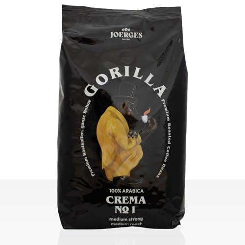 Gorilla Espresso Crema N° 1 Kaffee 12 x 1kg ganze Bohne von Joerges