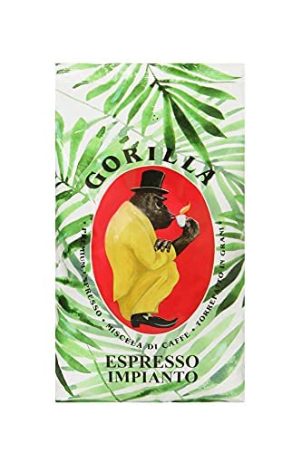 Joerges Gorilla Espresso Impianto Schokoladige Ganze Bohnen mit Fruchtigem Abgang, 1 kg von Joerges