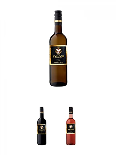 Jogador GRAUBURGUNDER by AILTON 12,5% 0,75 Liter + Jogador MERLOT by AILTON + Jogador ROSE by AILTON 12,5% 0,75 Liter Jogador GRAUBURGUNDER by AILTON 12,5% 0,75 Liter + Jogador MERLOT by AILTON + Jogador ROSE by AILTON 12,5% 0,75 Liter von Jogador