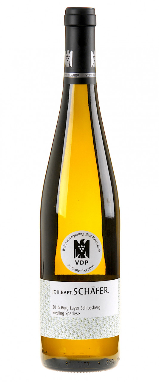 Joh. Bapt. Schäfer Riesling Burg Layer Schlossberg Spätlese 2015 - Versteigerungswein von Joh. Bapt. Schäfer