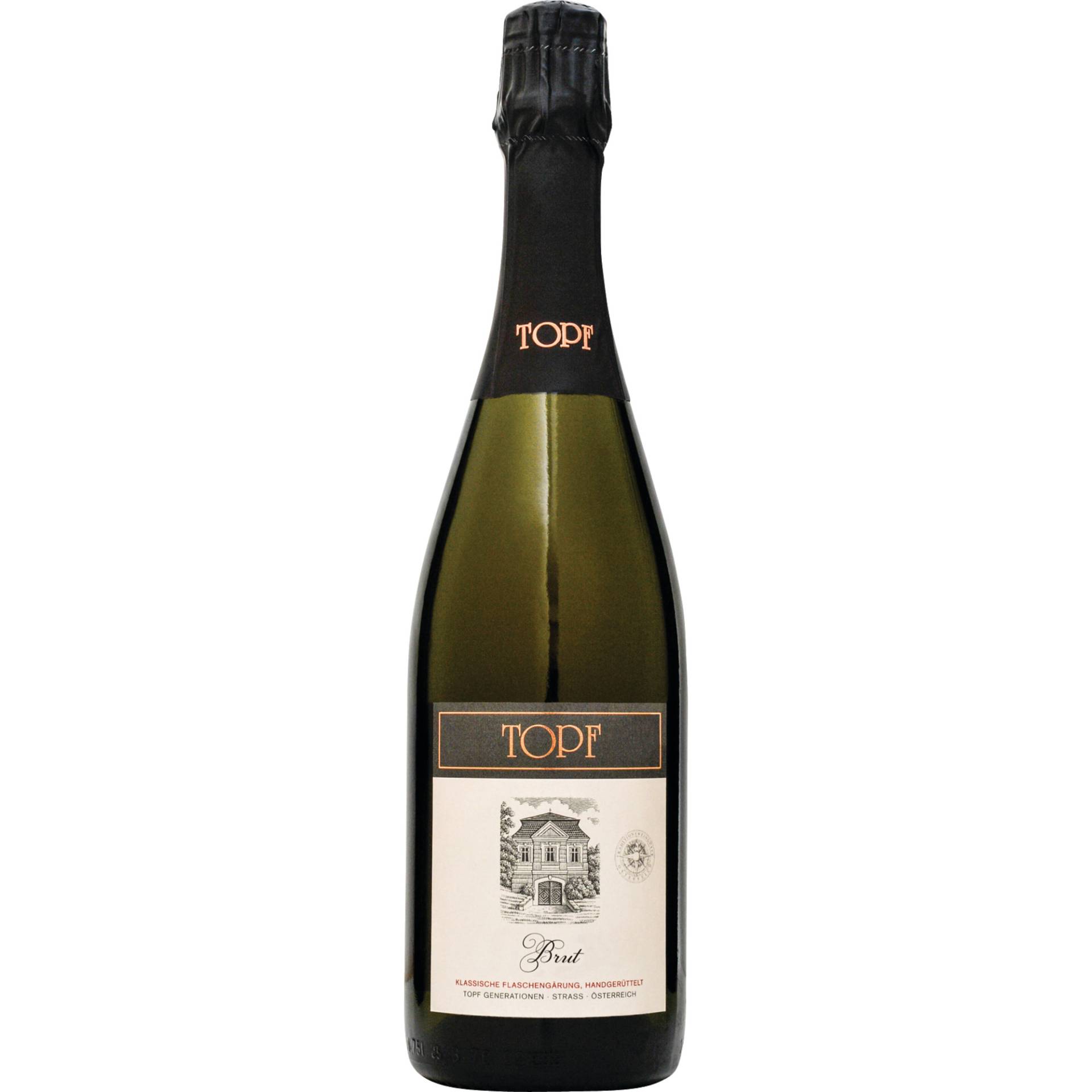 Topf Brut, Kamptal, Niederösterreich, Schaumwein von "Johann Topf GmbH",3491,Strass,Österreich