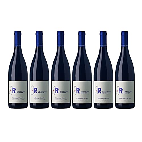 Johanneshof Reinisch Grillenhügel Pinot Noir Thermenregion Rotwein Biowein veganer Wein trocken I Versanel Paket (6 x 0,75l) von Johanneshof Reinisch