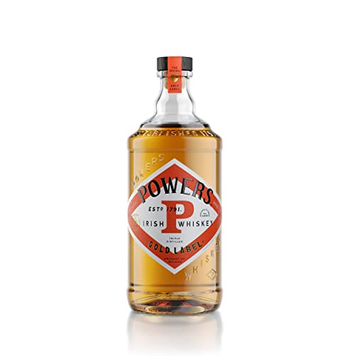 John Powers Gold Label Irish Whiskey – Außergewöhnlicher Blended Irish Whiskey aus Single Pot Still and Grain Whiskeys – 1 x 0,7 l von Powers
