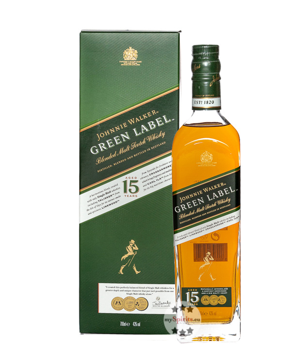 Johnnie Walker Green Label Whisky (43 % vol., 0,7 Liter) von John Walker & Sons