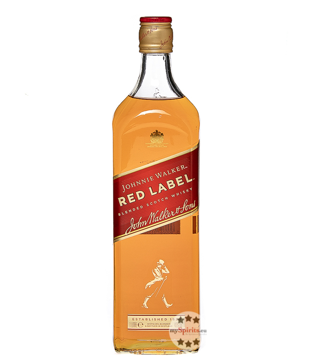 Johnnie Walker Red Label Blended Scotch Whisky  (40 % vol., 1,0 Liter) von John Walker & Sons