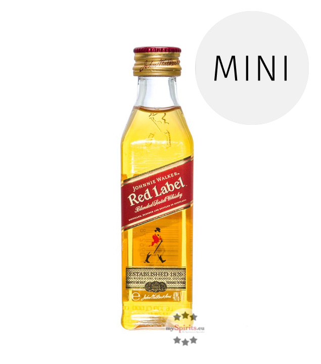 Johnnie Walker Red Label  Mini (40 % Vol., 0,05 Liter) von John Walker & Sons