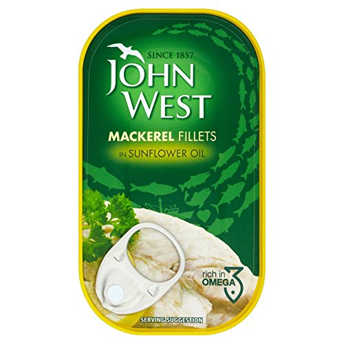 John West Makrele Fillets in Sonnenblumenöl, 10 x 125 g von John West